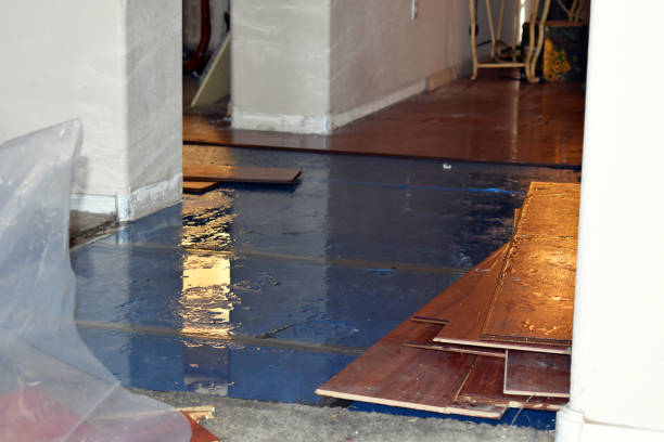 Professional Flood Cleanup technician working in Miami, MO